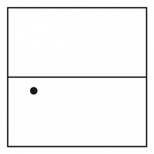 Tischtennisball übers Netz