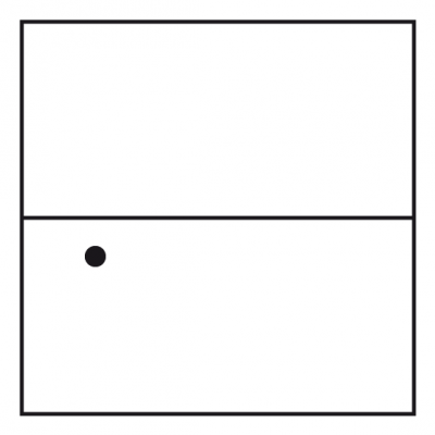 Tischtennisball übers Netz